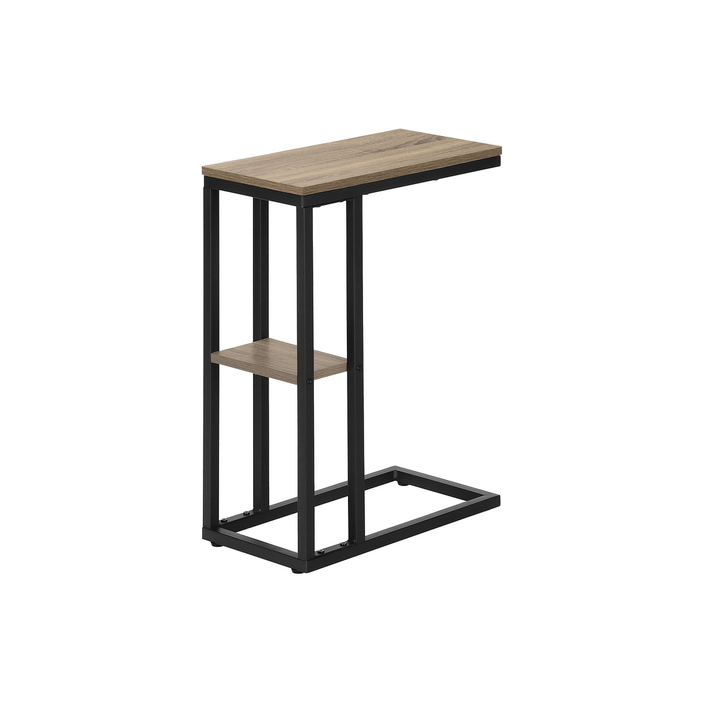 C-Shaped Accent Table, Ideal For End Or Side Use In Living Room And Bedroom, Contemporary Style