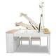 preview thumbnail 8 of 6, Milliard 2-in-1 Kids Art Table, Easel Table and Chair Set, Toddler Craft and Play Wood Activity Center, Storage Bins, Paper Roll