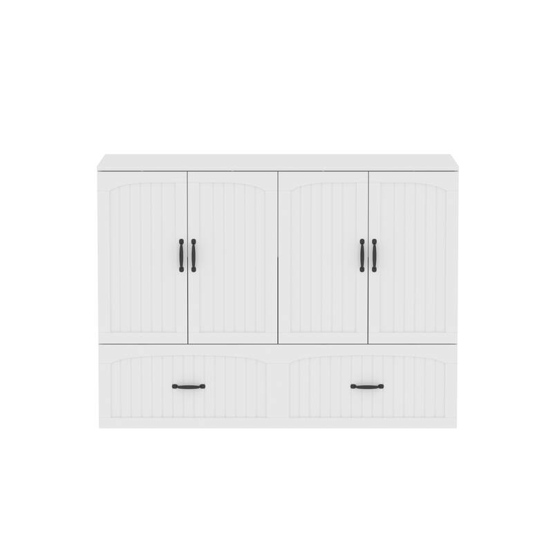 Convertible Murphy Bed Multifunctional Rooms Accent Cabinet Dresser