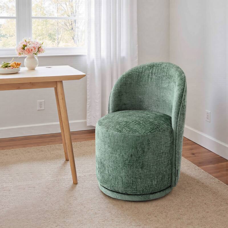 23" W Upholstered Swivel Side Chair for Dining Room, Balcony, Parlour