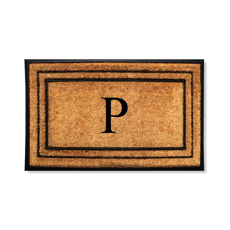 A1HC Natural Coir & Rubber Door Mat, Heavy Duty, Dirt Trapping, Long-Lasting Entrance Doormats,Thick & Durable Outdoor Entry Mat - 25" X 57" - P