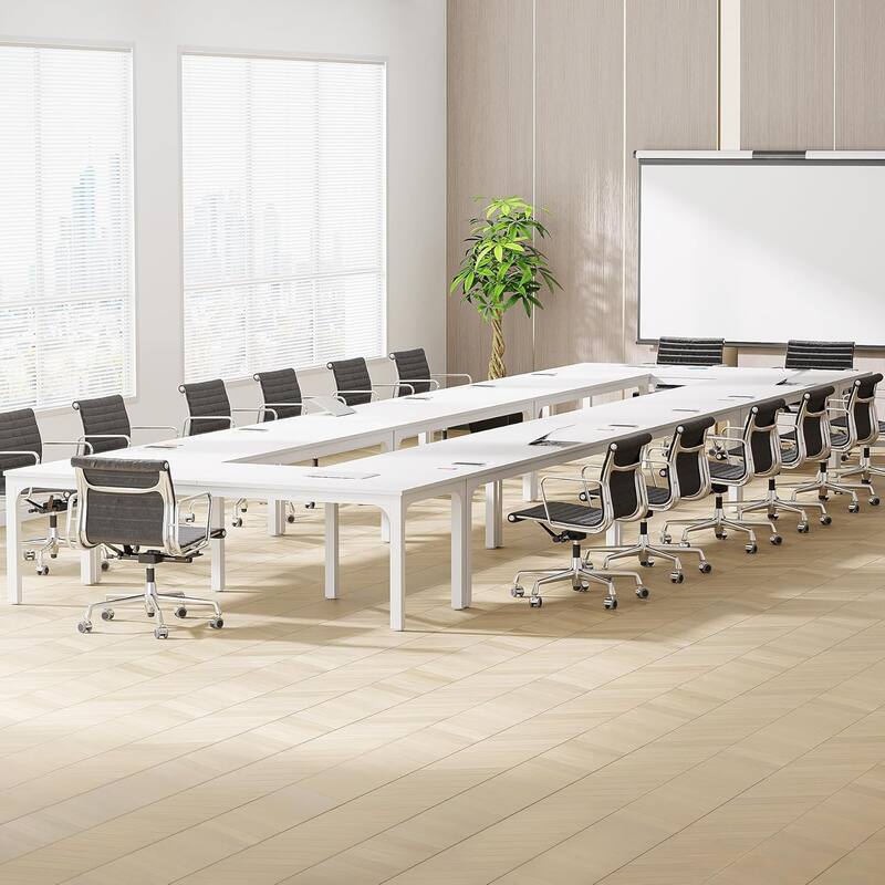 78.74-Inch Conference Table Set,13FT Conference Room Table, Large Rectangle Meeting Seminar Tables Set,Long Business Tables