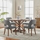 preview thumbnail 36 of 144, Wooden Dining Chairs Set of 2/4/6,Modern Fabric Upholstered Dining Room Chair Kitchen Chairs