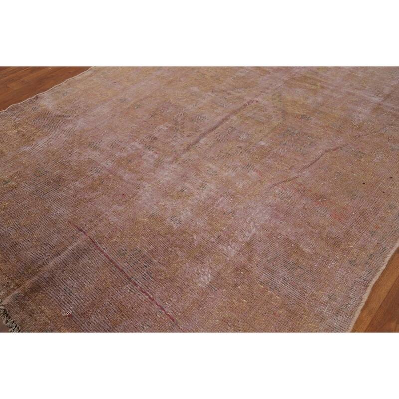 Overdyed Qashqai Persian Area Rug Handmade Wool Carpet - 6'3" x 9'1"
