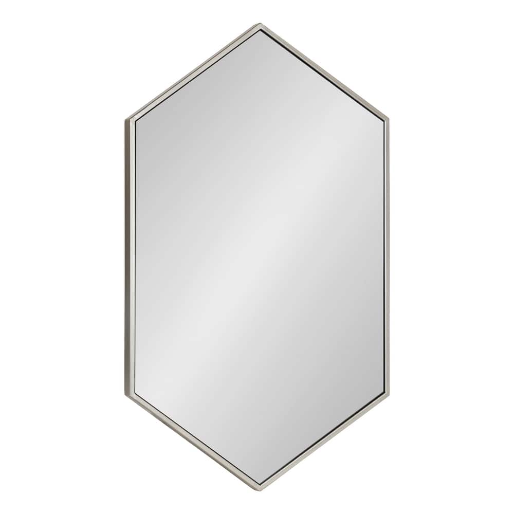 Kate and Laurel McNeer Glam Hexagon Framed Wall Mirror