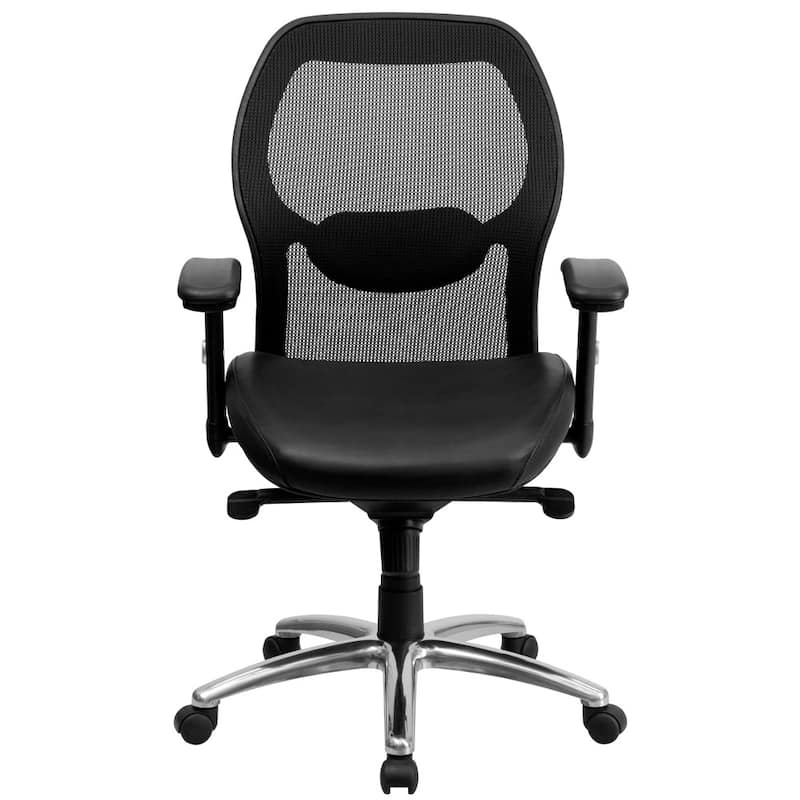 Mid-Back Super Mesh Executive Swivel Office Chair with Knee Tilt Control - 25"D x 27.25"W x 38.6" - 41.7"H