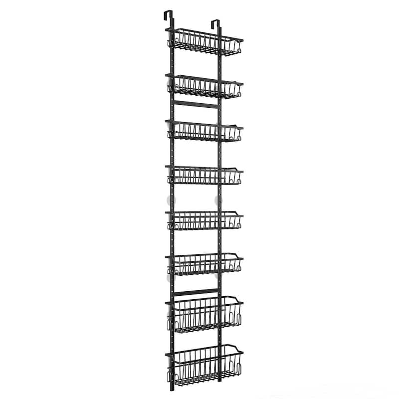 Over The Door Pantry Organizer, 6-Tier 8-Tier Over The Door Organizer with Adjustable Metal Hanging Baskets