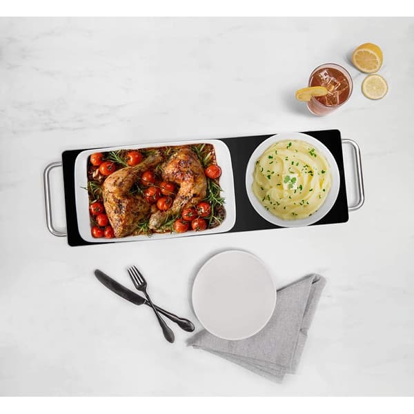 Chefman Long Electric Warming Plate, Stainless Steel & Glass, Black - Bed  Bath & Beyond - 32735574
