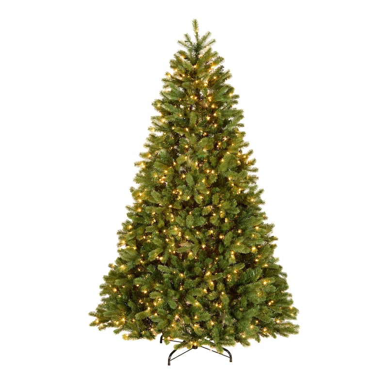 National Tree Company 7.5 ft. Downswept Douglas Tree with Clear Lights - 7.5 Foot