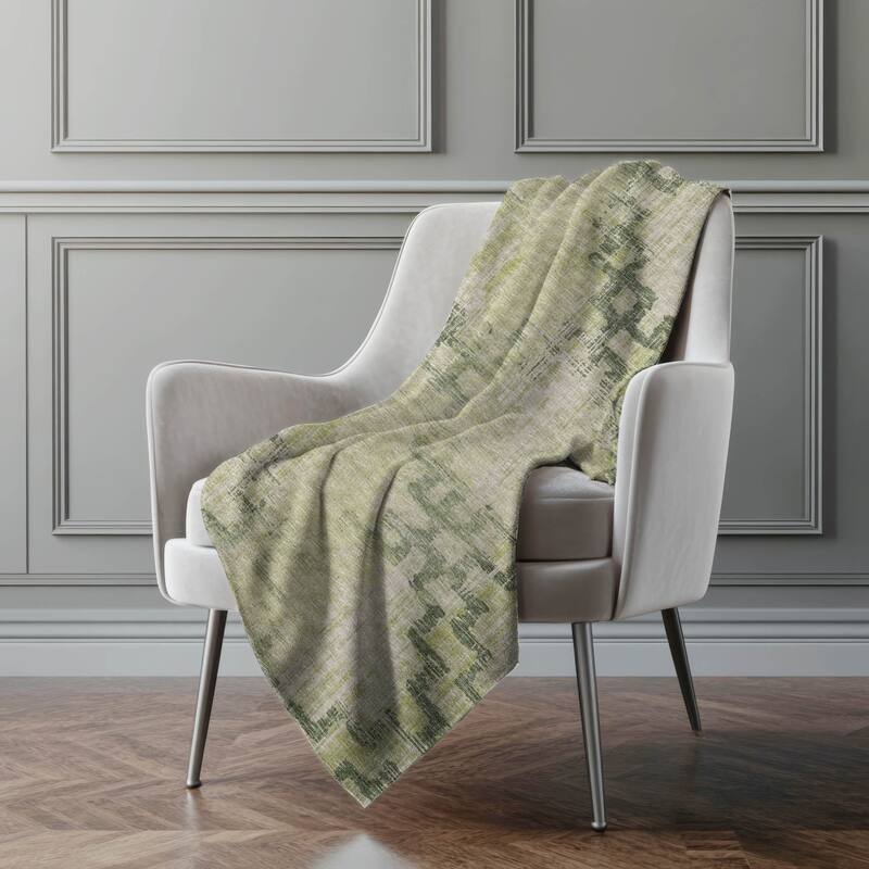 Premium Machine Washable ASB121 Distressed Moroccan Sherpa Throw Blanket