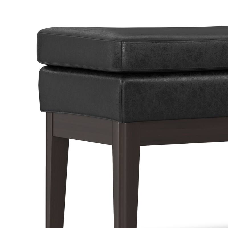 WYNDENHALL Bragg 45 inch Wide Mid Century Ottoman Bench - 44 Inches wide