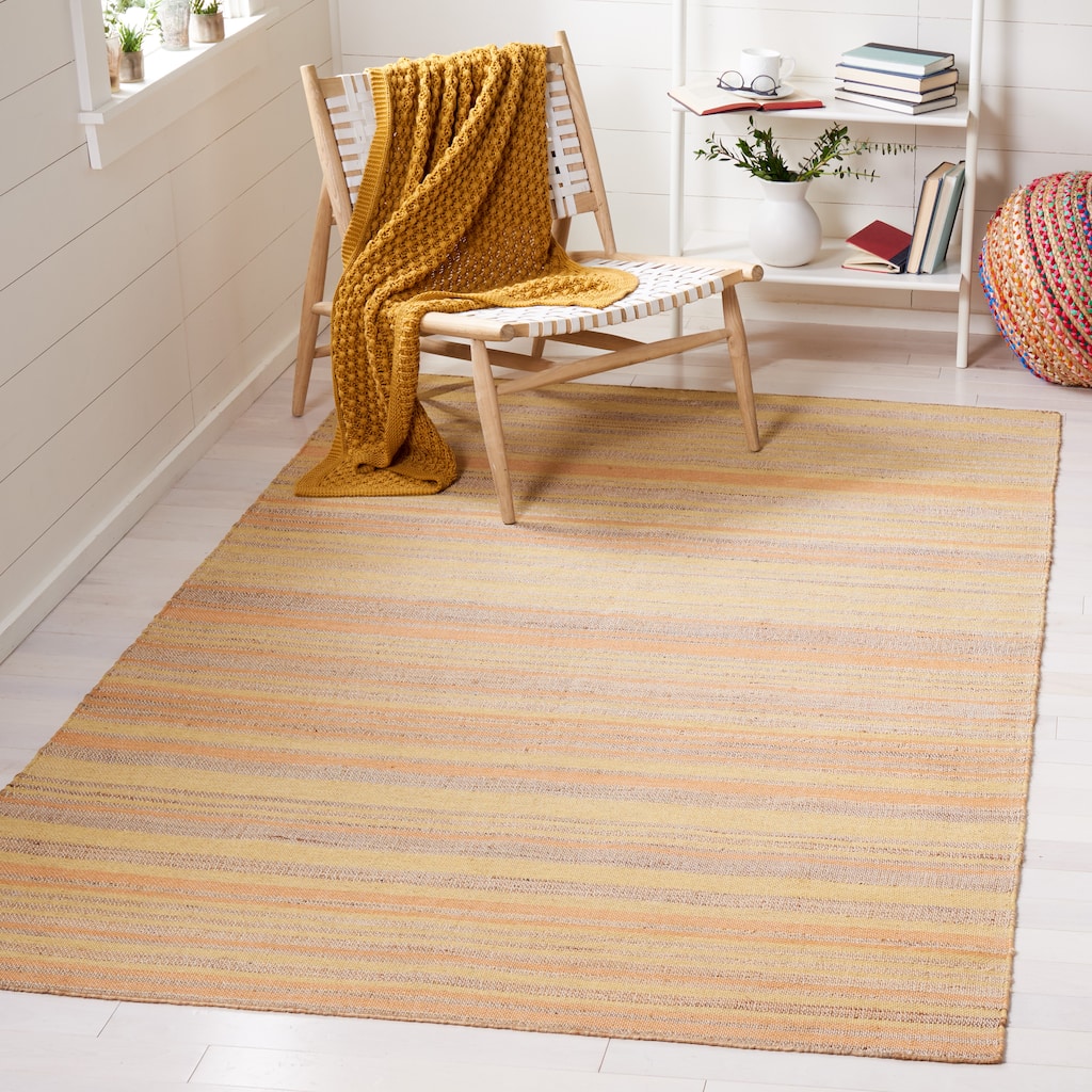 SAFAVIEH Handmade Kilim Pachita Stripe Jute & Wool Rug