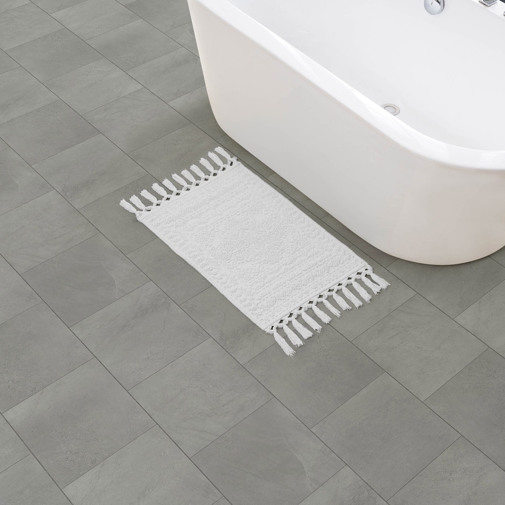 French Connection Nellore Fringe Cotton Bath Rug