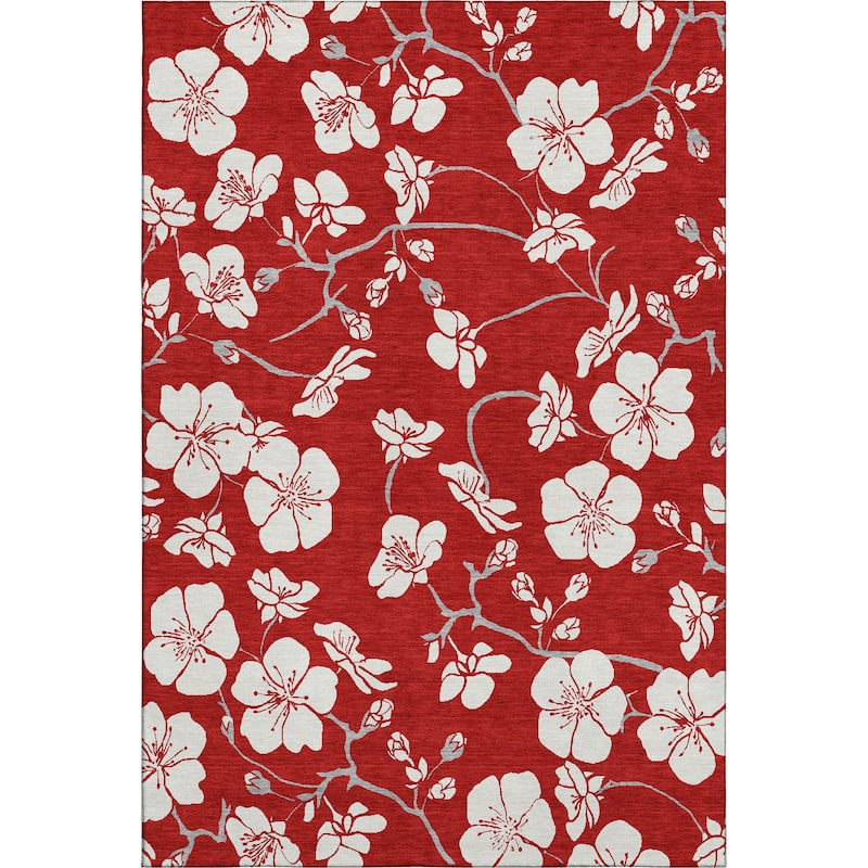 Premium Washable Super Soft Modern Floral Mayfield Rug