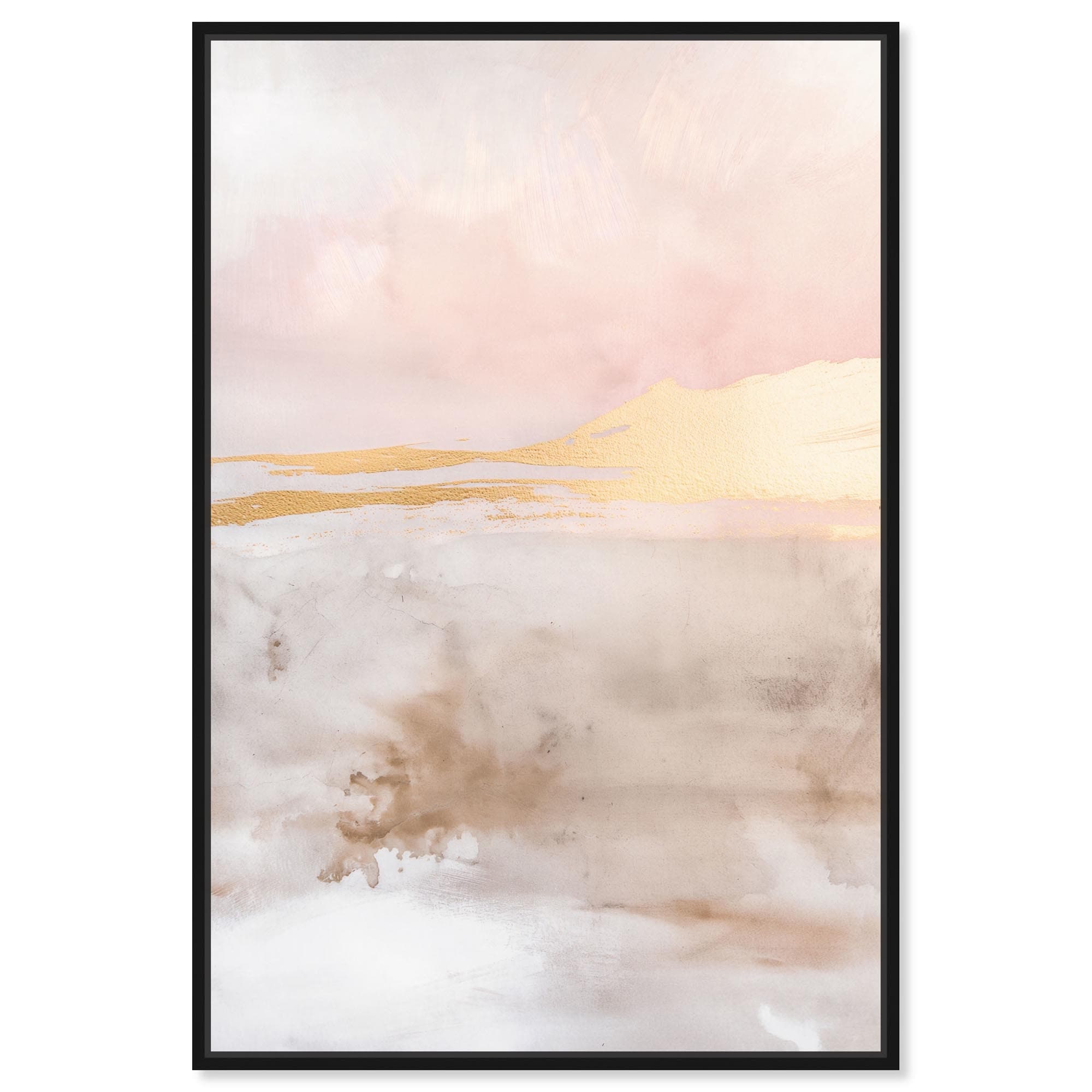 Gold Dust Canvas Boho Abstract Art by Art Remedy