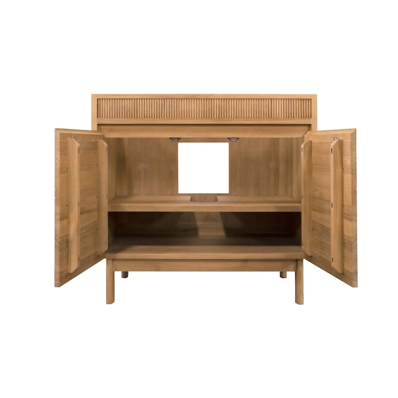 Avanity Kayla Bathroom Vanity Only in Natural Teak