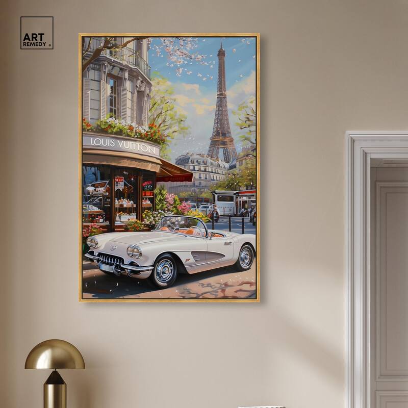 A View of Paris from the Car Canvas by Art Remedy