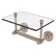 preview thumbnail 9 of 26, Allied Brass Waverly Place Collection Two Post Toilet Tissue Holder with Glass Shelf