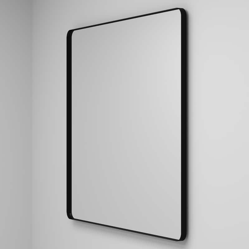 36 Inch Black Rectangular Mirror Metal Framed Mirror Vanity Mirror Dressing Mirror, for Bathroom, Living Room - 40
