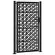 preview thumbnail 10 of 53, vidaXL Garden Gate Black 39.4x49.2" Steel Trace Design