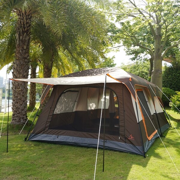 Large Tent 10 12 14 Person B Family Cabin Tents 2 Rooms 3 Doors Waterproof Big Tent for Outdoor Camping Family Gathering On Sale Bed Bath Beyond 40699595