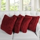 preview thumbnail 109 of 146, Serenta SuperMink Solid Color Throw Pillow Shell Cushion Cover Set