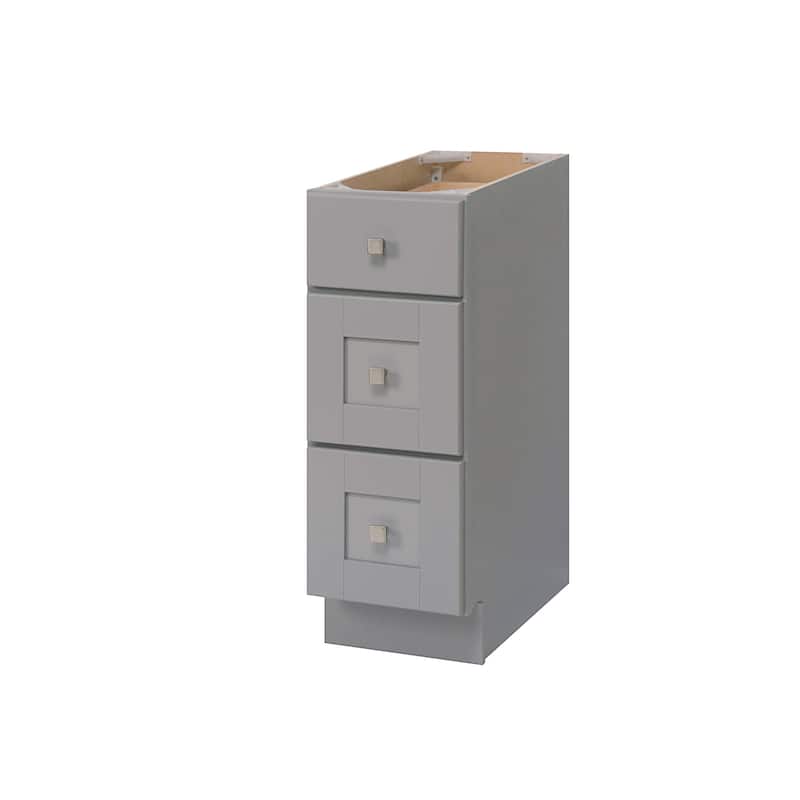 Sunny Wood Grayson 12" Wide Wood Floor Standing Bathroom Bridge or - Dove Gray - Painted