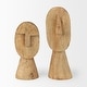 preview thumbnail 10 of 18, Ivan Large Wooden Head Sculpture