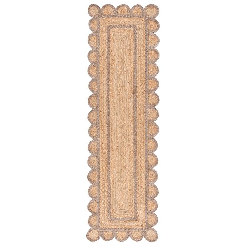 SAFAVIEH Handmade Natural Fiber Calcedonia Border Pattern Jute Rug