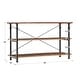 preview thumbnail 12 of 11, Myra Vintage Industrial Modern Rustic 3-piece TV Stand & 40-inch Bookcase Set by iNSPIRE Q Classic