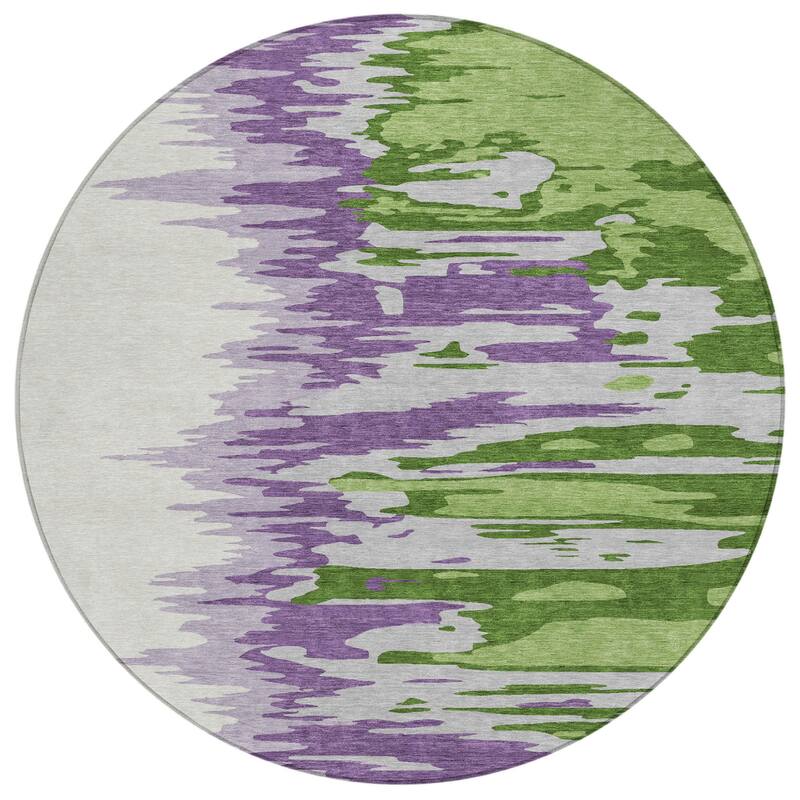 HomeRoots Abstract Transitional Rectangle Outdoor Rug