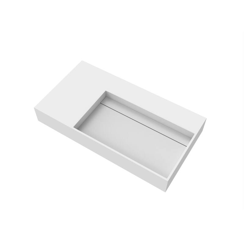 Juniper Stone Solid Surface Wall-mounted Vessel Sink