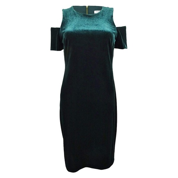 calvin klein hunter green dress