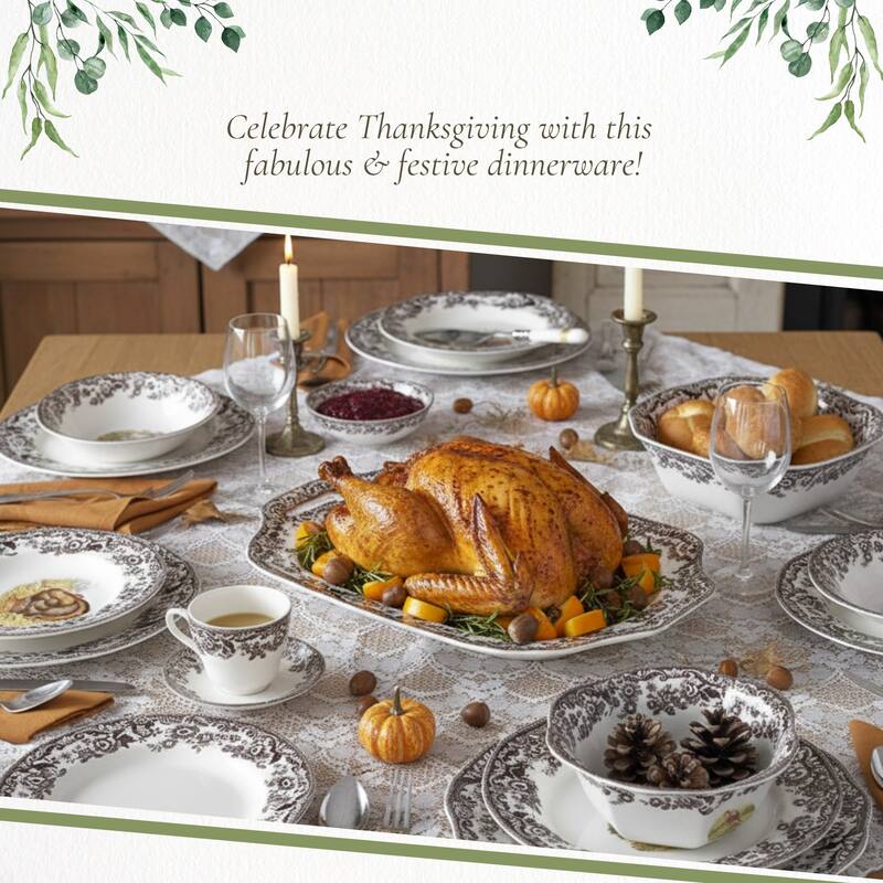 Spode Woodland 6 in Nut Bowl Assorted Animal - 6 Inch