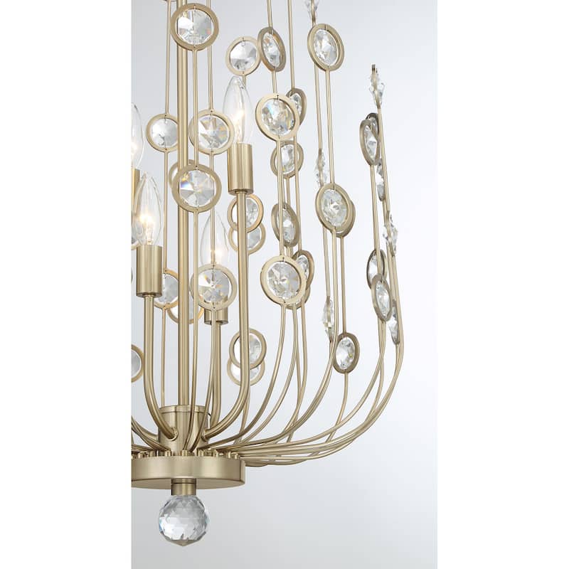 Savoy House 1-3597-4 Irina 4 Light 18" Wide Crystal Abstract