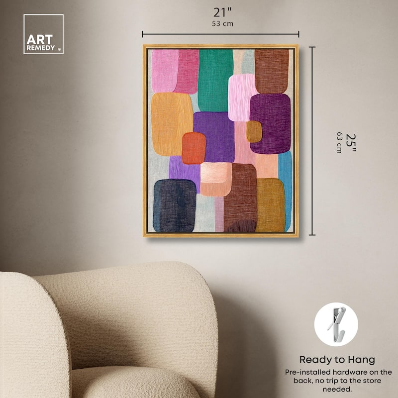 Color Block Cadence I Canvas by Art Remedy