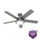 preview thumbnail 3 of 14, Hunter 52" Seawall Outdoor Ceiling Fan with LED Light Kit, Wall Control - Wet Rated!