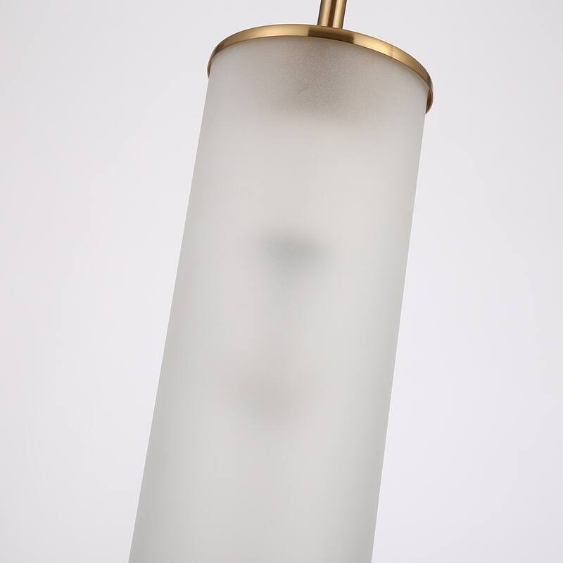20" Modern Fashion Spherical Gold Ring Metal & Glass Hanging Light Pendant Lighting
