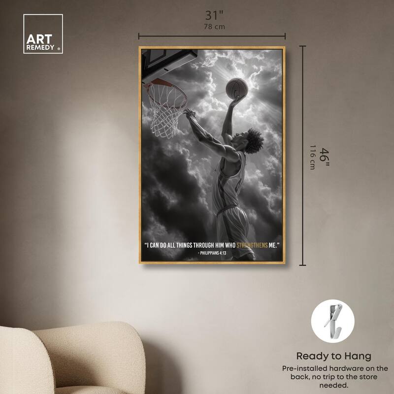Strengthen Me Canvas by Art Remedy