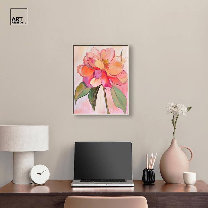 Softly Unfurling II Canvas by Art Remedy