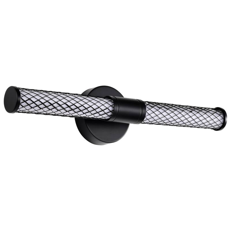 Kingsport 20 Inch LED Vanity Matte Black Acrylic Lens - Matte Black