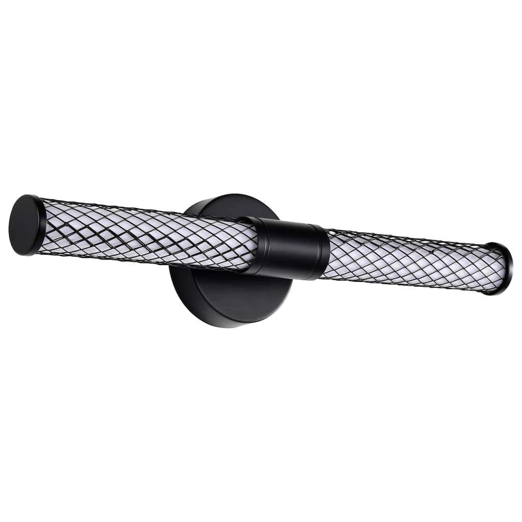 Kingsport 20 Inch LED Vanity Matte Black Acrylic Lens