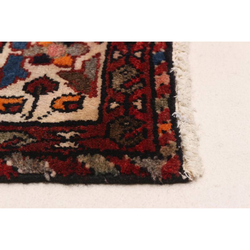 ECARPETGALLERY Hand-knotted Andelz Navy Wool Rug - 3'7 x 10'0