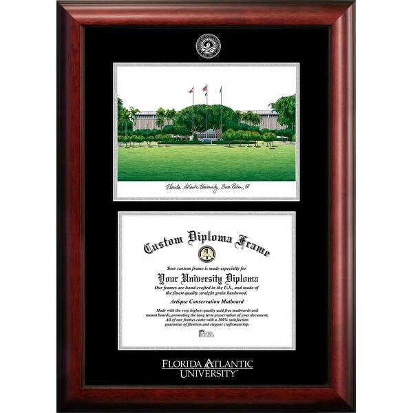 Cadre Diplôme Université Miami - 11x8.5 Pouces - Acajou - Neuf