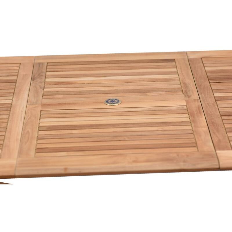 Amazonia Hawaii FSC Solid Teak 7 Piece Rectangular Outdoor Patio Dining Set