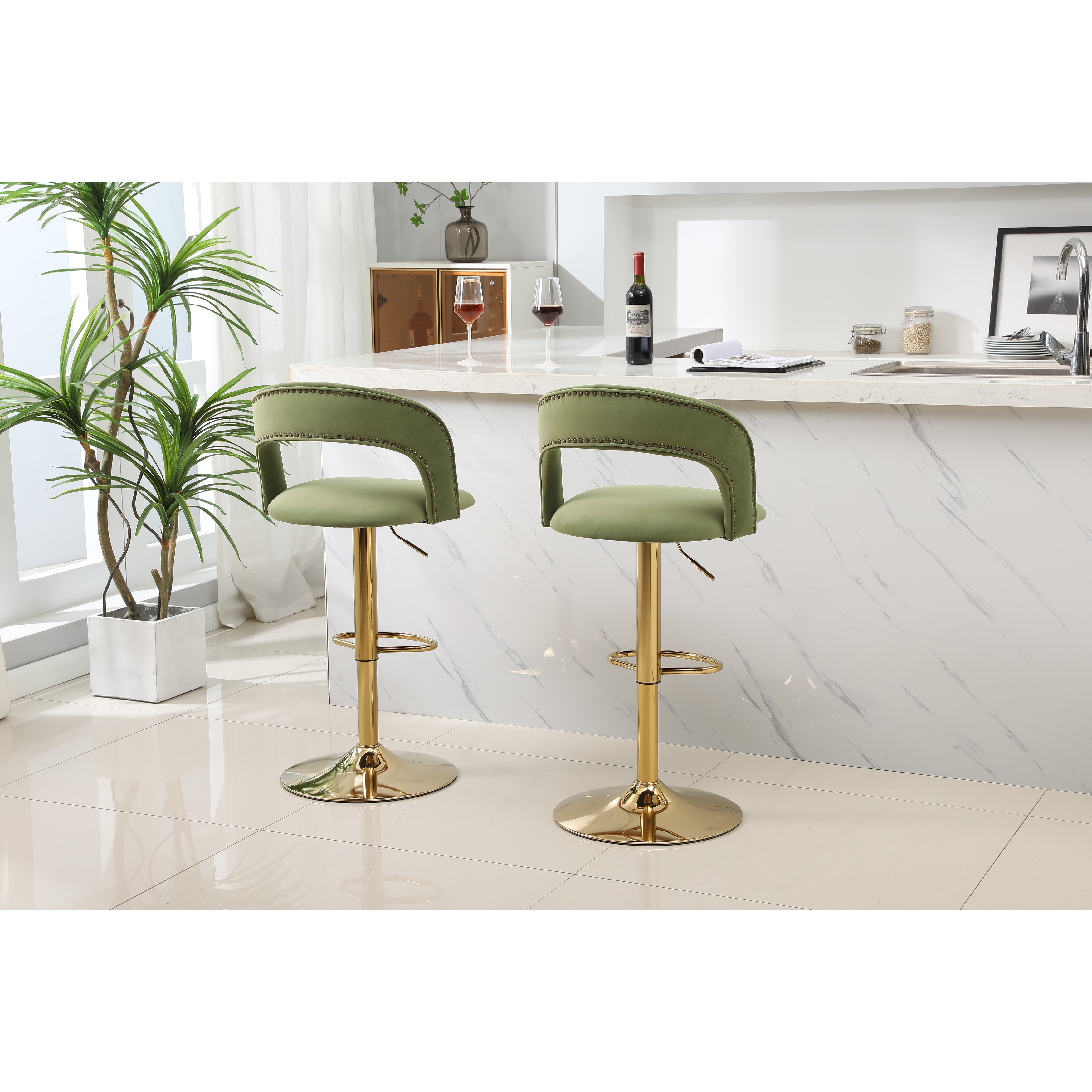Kitchen island swivel outlet chairs
