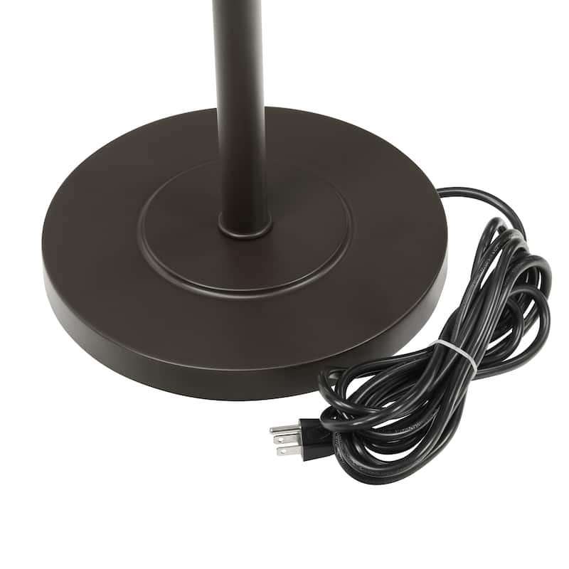 Havenside Home Pocologan 59.5-inch Outdoor and Indoor Basket-weave Floor Lamp - 16.25"L x 16.25"W x 59.5"H