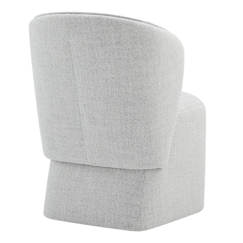 Kyle Morden Fabric Dining Room Chair with Casters Wrap-round Back