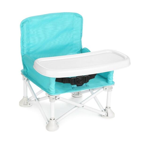 Shop Odoland Travel Booster Seat W Tray For Baby Folding Portable High Chair For Eating Camping Beach Lawn Grandmas Tip M Overstock 31117616