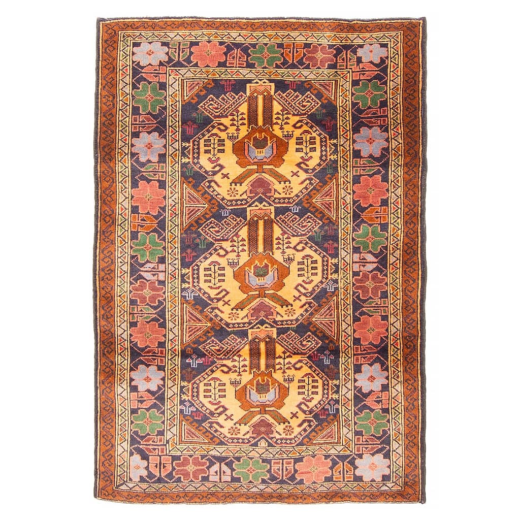 Teimani Brown Rug 2'10" x 4'2" - 2'10 x 4'2